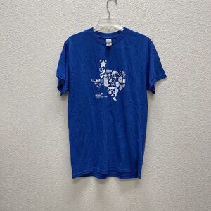 Girl Scout Womens Medium T-Shirt Northeast TEXAS Icons Cowboy Boots Armadillo